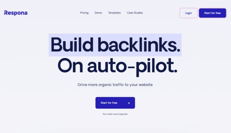 Respona alat, prikaz sajta